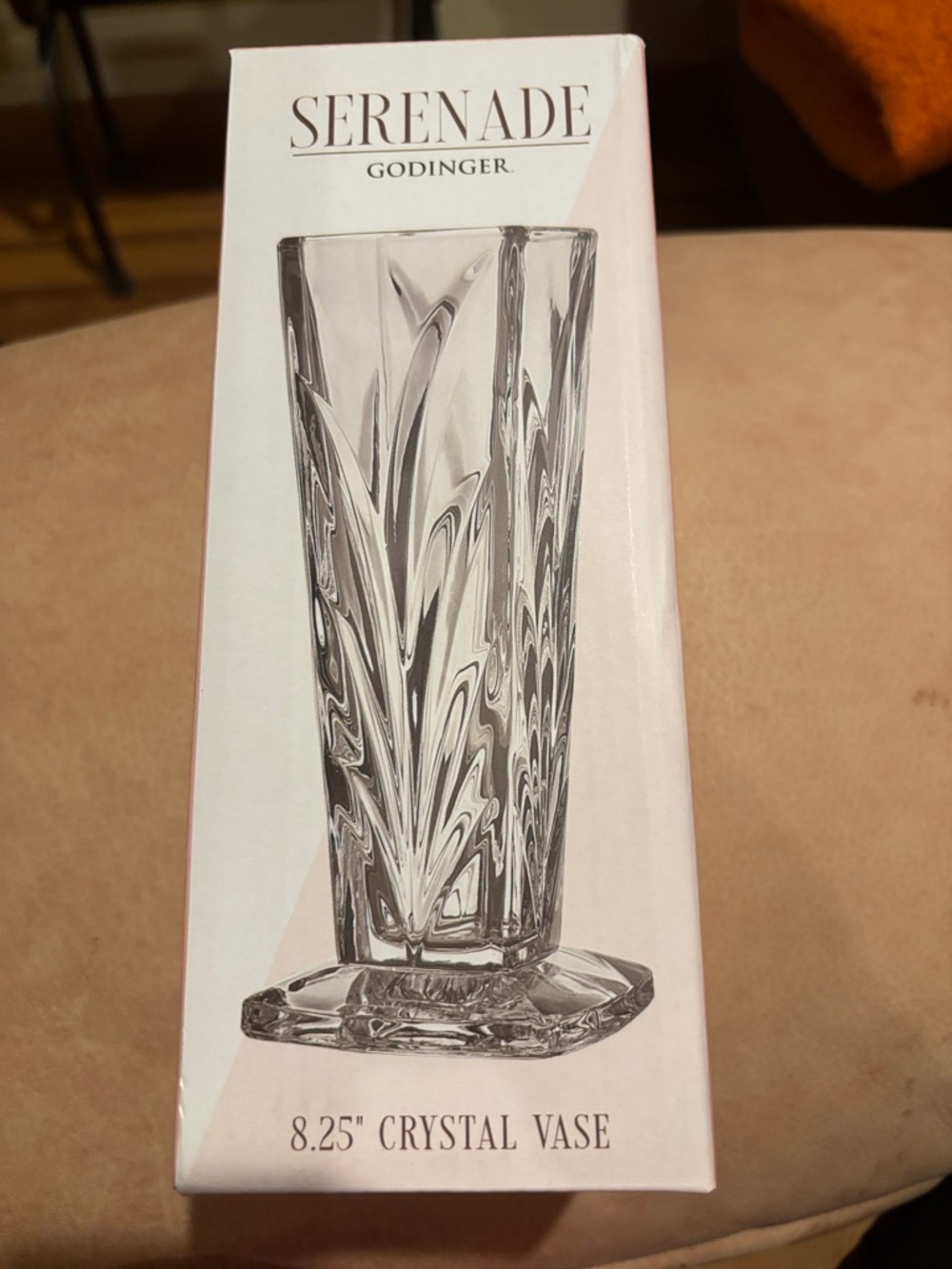 Godinger Clear Cut-Glass Serenade Crystal Vase